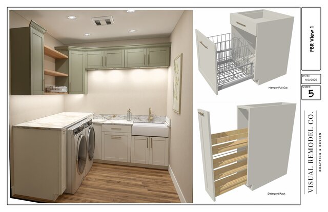3D model of Laundry Room Remodel | Chief Architect 3D Visualization