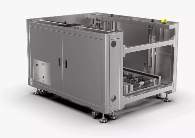 3D model of Heavy-Duty Chain Lift Conveyor System | Industrial Automation | CAD Design | heavy load chain lifting system