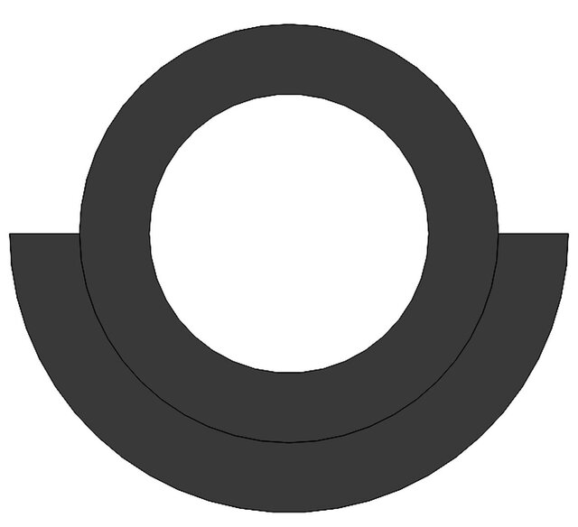 C-Shaped Double Ring Bracket – image 3 of 5
