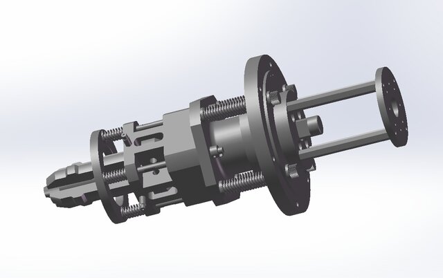 3D model of Heavy-Duty Drum Lifting Gripper Mechanism for Overhead Crane