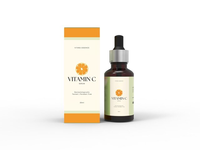 3D model of Serum Vitamin C Bottle Design
