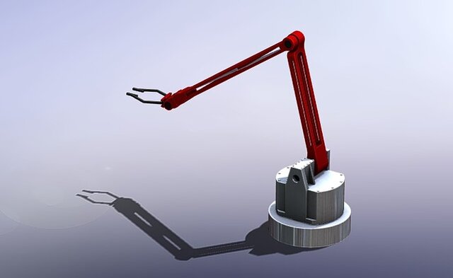 3-Axis Robotic Arm – Mechanical Design & Exploded Assembly - download ...