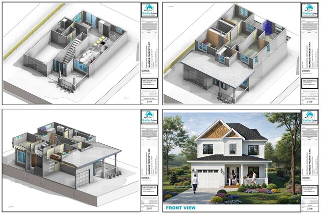 3D model of PERMIT PLANS SET FOR SINGLE FAMILY RESIDENCE - GA.
