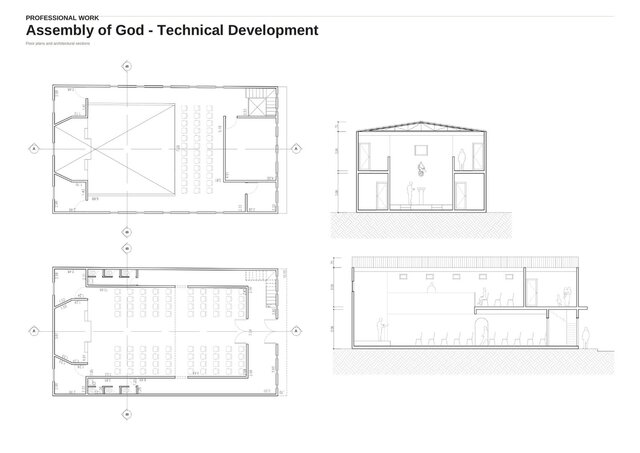 3D model of Assembly of God – Architectural Drafting & Visualization