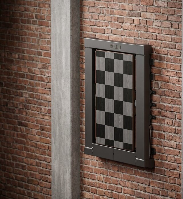 3D model of Concealed Wall-Mounted Multi-Gym