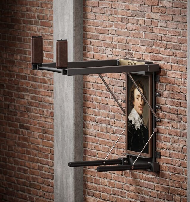 3D model of Concealed Wall-Mounted Multi-Gym