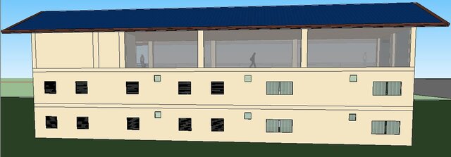 3D model of Modern Multi-Story Residential Building - 3D Architectural Visualization