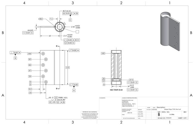 3D model of 2D Fabrication Drawings with GD&T