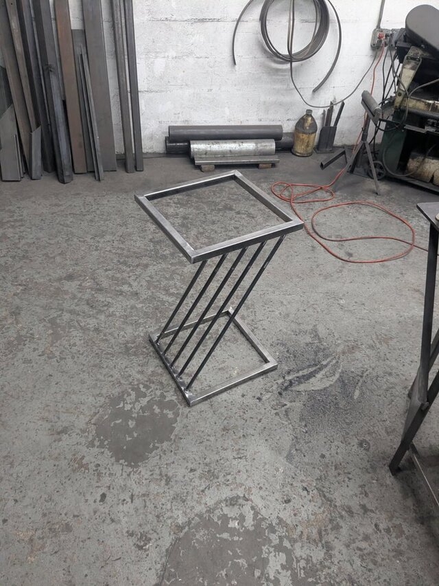 3D model of Custom Steel Nightstand | CAD Design, Technical Drawings & Fabrication