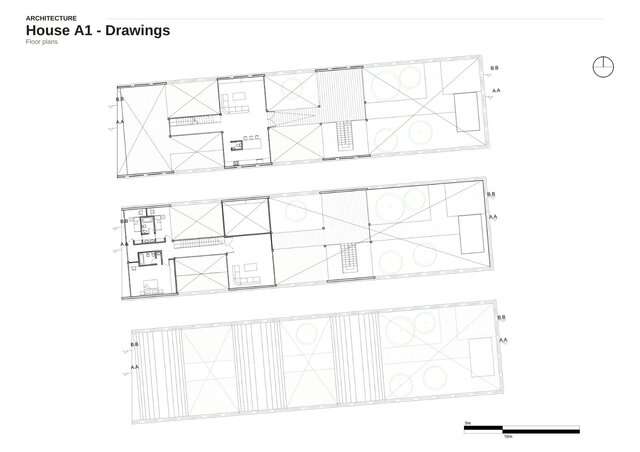 3D model of House A1 – Courtyard Residence