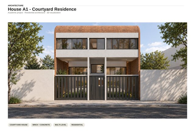 House A1 – Courtyard Residence