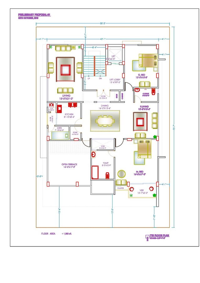 Design of a 10 Storied Apartment Building in Uttara, Dhaka. – image 8 of 25