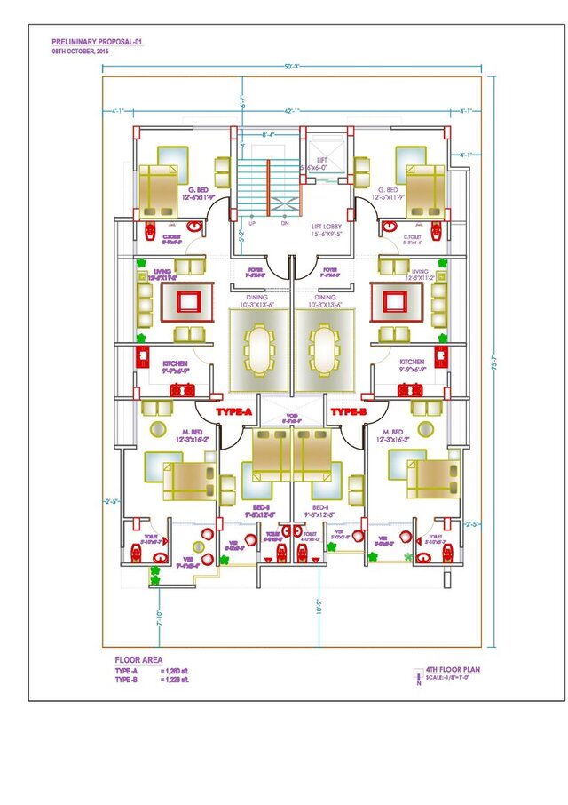 Design of a 10 Storied Apartment Building in Uttara, Dhaka. – image 6 of 25