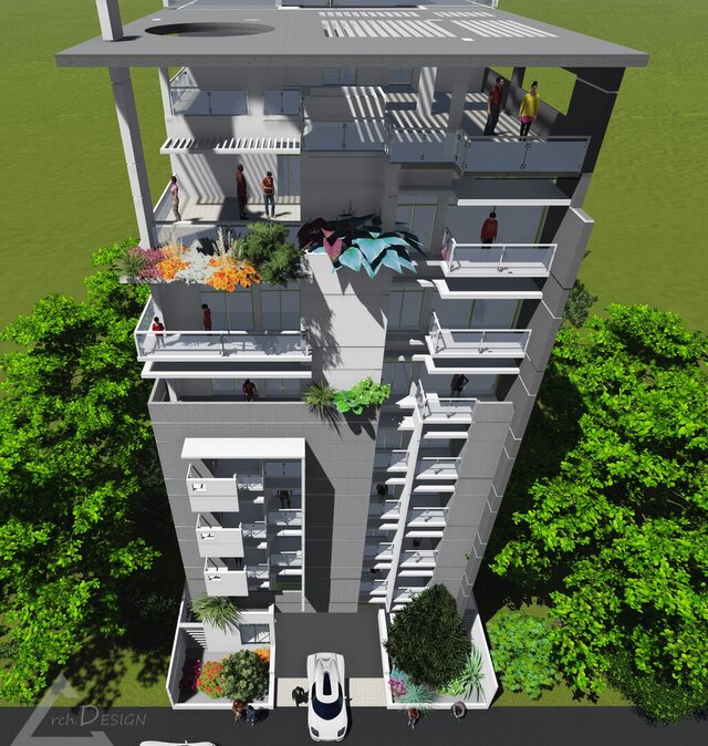 Design of a 10 Storied Apartment Building in Uttara, Dhaka. – image 23 of 25