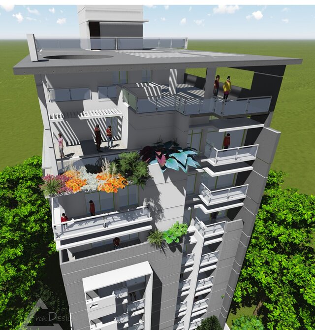 Design of a 10 Storied Apartment Building in Uttara, Dhaka. – image 24 of 25