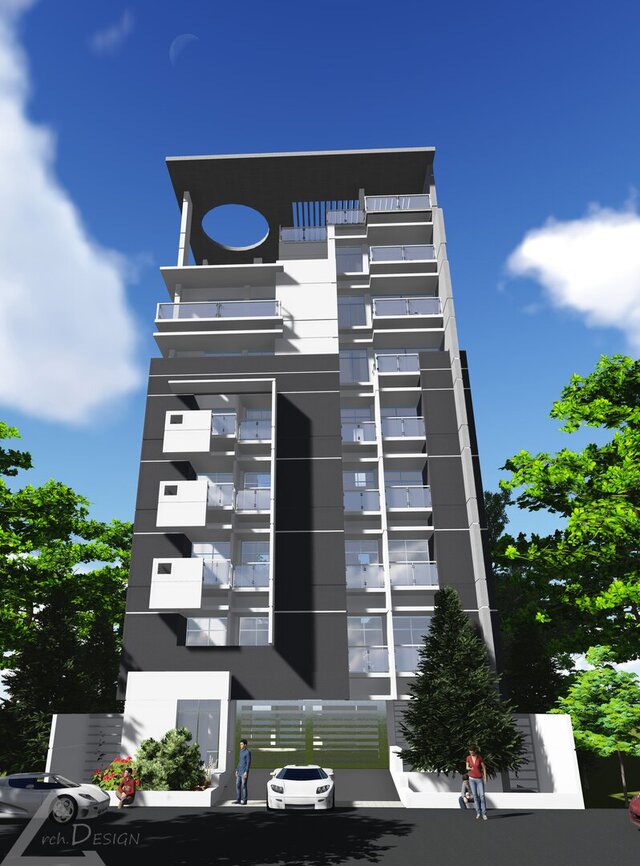 Design of a 10 Storied Apartment Building in Uttara, Dhaka. – image 2 of 25