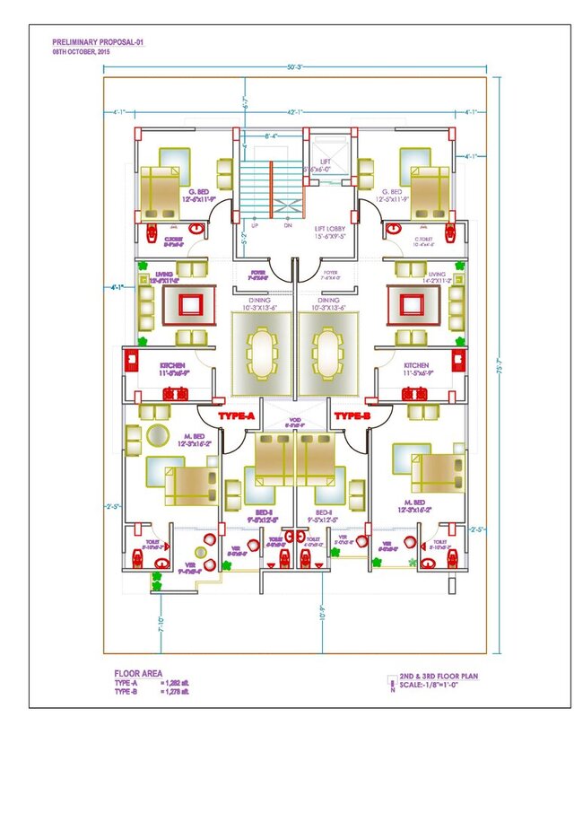 Design of a 10 Storied Apartment Building in Uttara, Dhaka. – image 5 of 25
