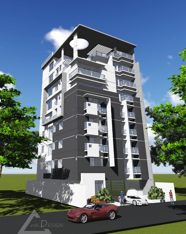 Design of a 10 Storied Apartment Building in Uttara, Dhaka. – image 16 of 25