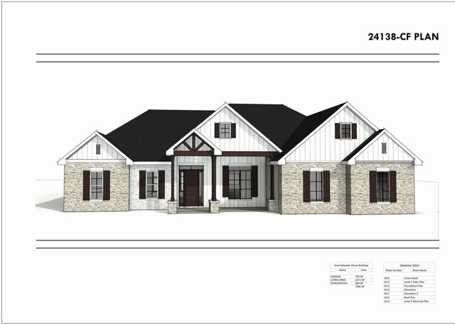 Modern Farmhouse Spec Plan, 2,413 SF – image 7 of 7