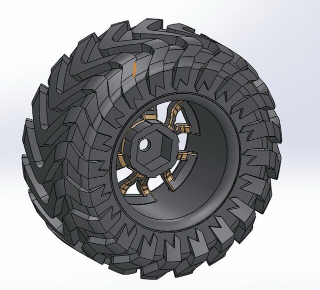 3D model of dual-powered-tire-inflating-system