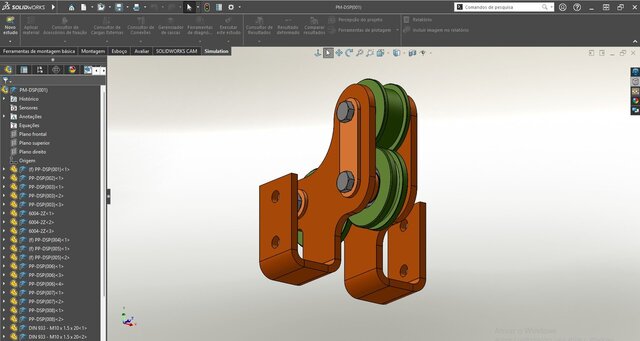 3D model of Steel support