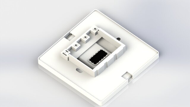 3D model of Two-Piece Electronic Wall Switch Enclosure