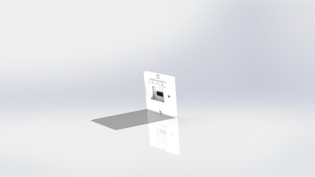 3D model of Two-Piece Electronic Wall Switch Enclosure