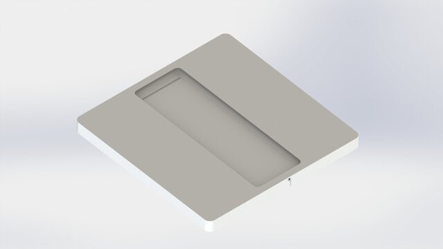 3D model of Two-Piece Electronic Wall Switch Enclosure