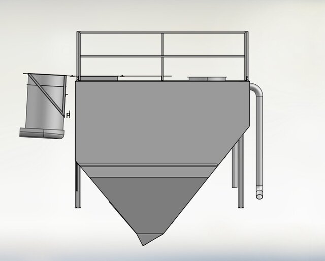 3D model of Batch Plant Conveyor & Hopper System – 3D CAD Assembly