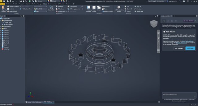3D model of Chain Sprocket - 3D CAD Modeling & Techanical Drawing