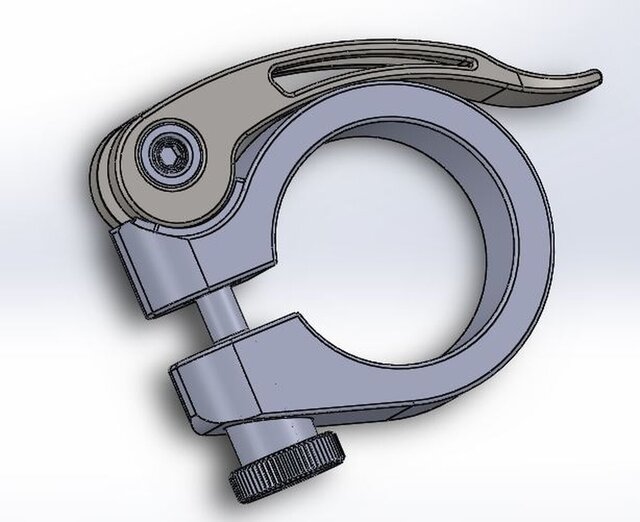 3D model of Folding bicycle and subparts