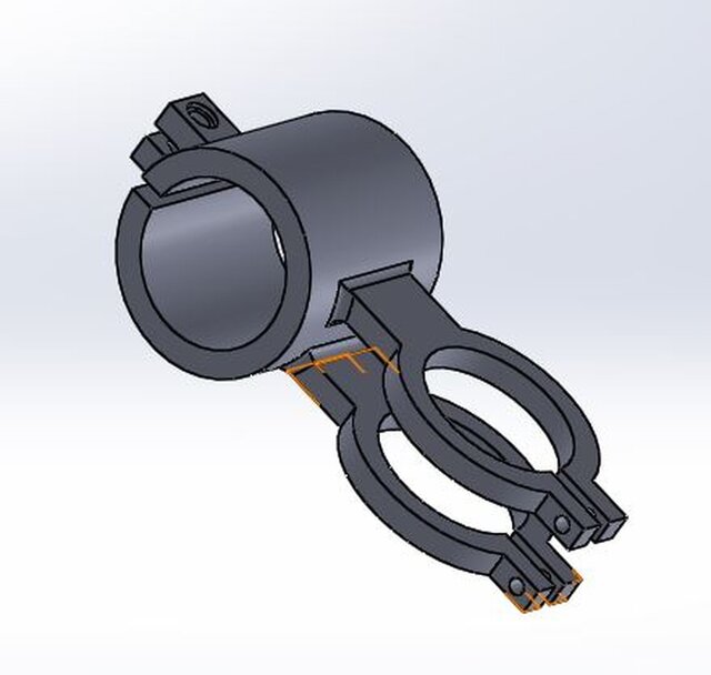 3D model of Folding bicycle and subparts
