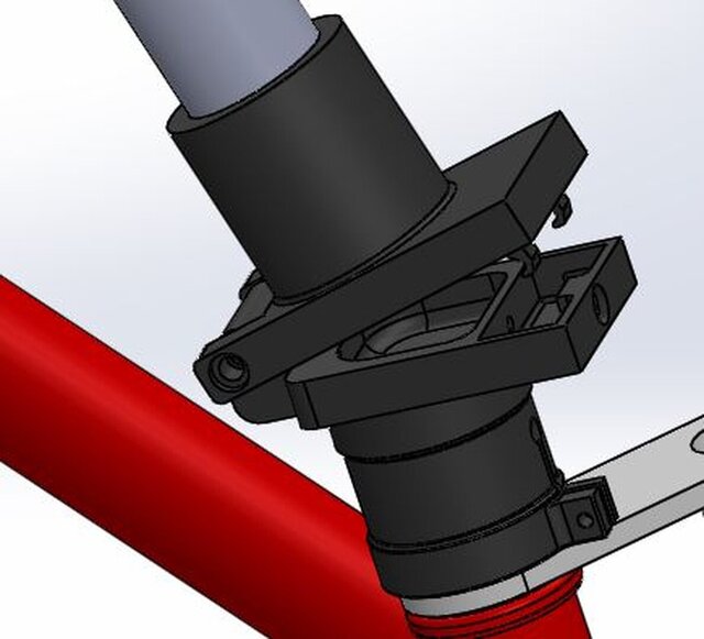 3D model of Folding bicycle and subparts