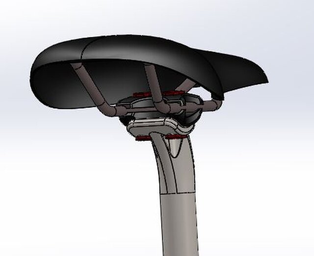 3D model of Folding bicycle and subparts