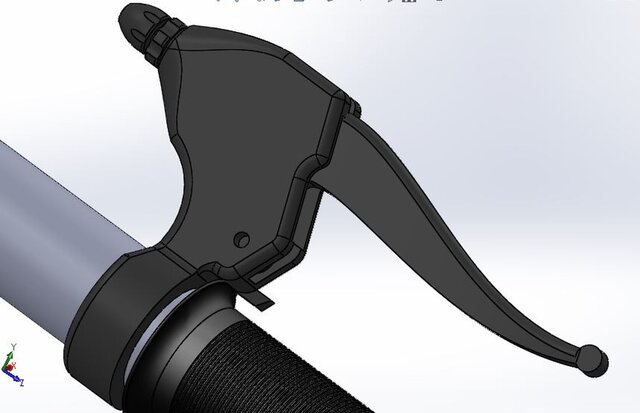 3D model of Folding bicycle and subparts
