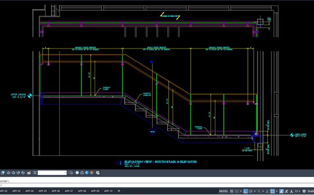 3D model of Commercial & Residential Glass & Steel Railing System Drawings