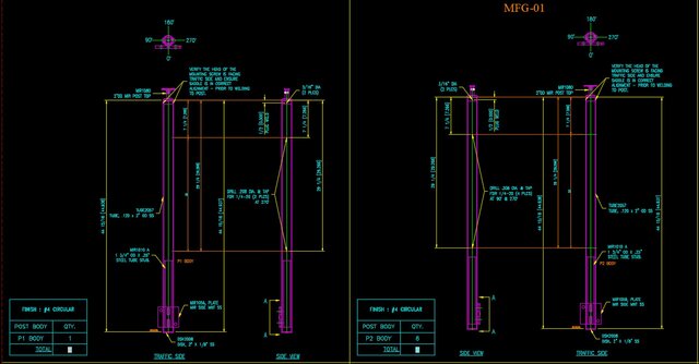 3D model of Commercial & Residential Glass & Steel Railing System Drawings