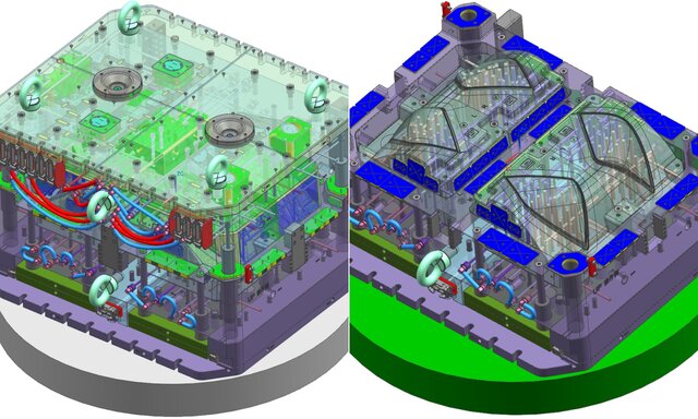 3D model of Precision Injection Mold Design & Tooling Engineering