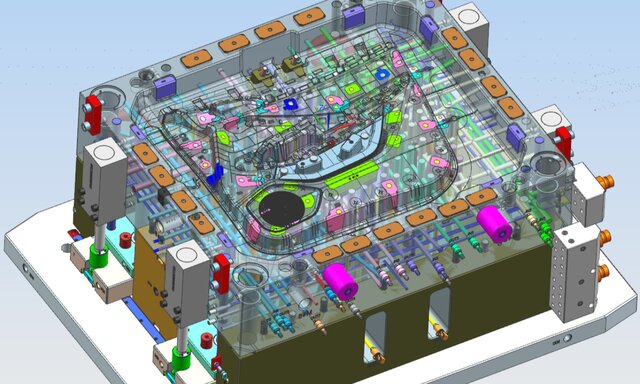 3D model of Precision Injection Mold Design & Tooling Engineering