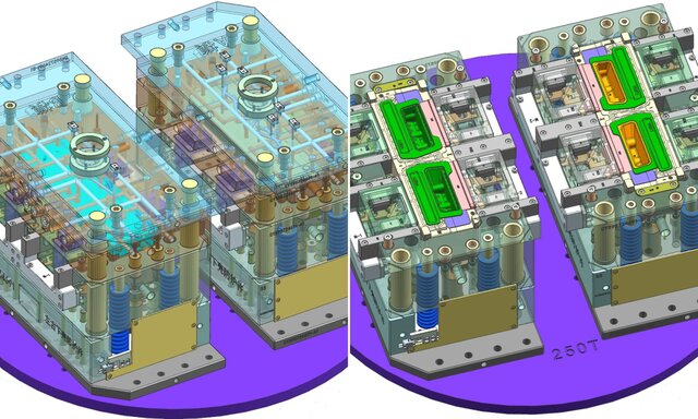 3D model of Precision Injection Mold Design & Tooling Engineering