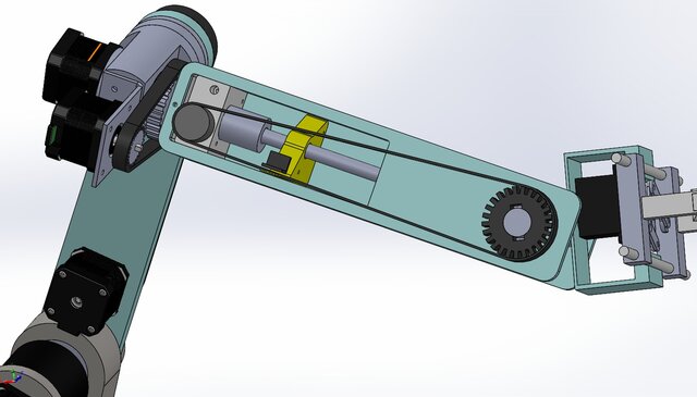 3D model of Industrial Robotics Through Mechanical Design
