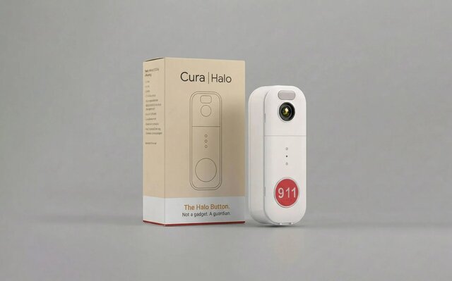 3D model of CuraHalo Emergency Button: First Time Founder to Factory