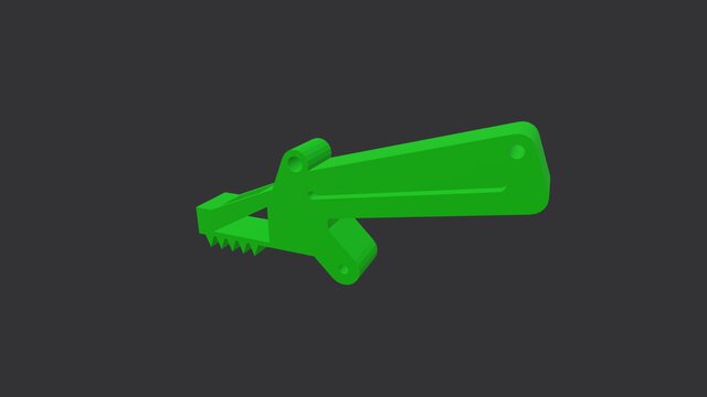 3D model of Industrial Robot Arm 3D modeling