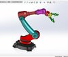 Industrial Robot Arm 3D modeling design by jitendrar
