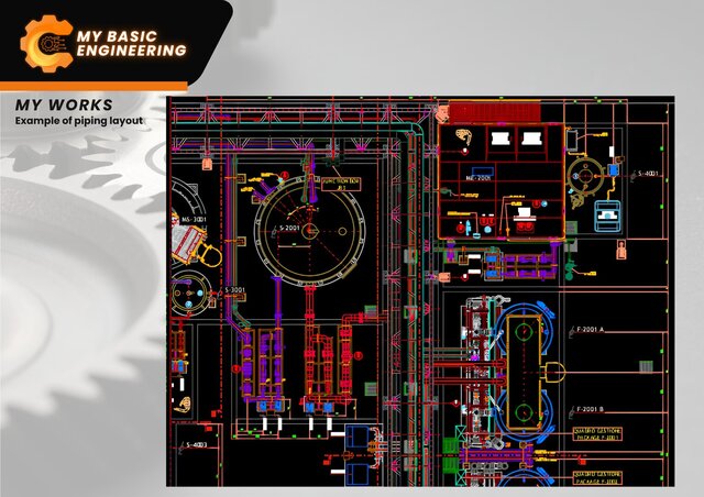 3D model of Example of Piping Layout