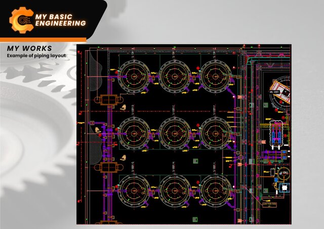 3D model of Example of Piping Layout