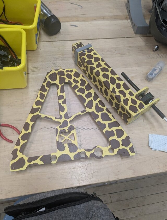 Pocketed Structural Support Plate for FRC Climbing Mechanism