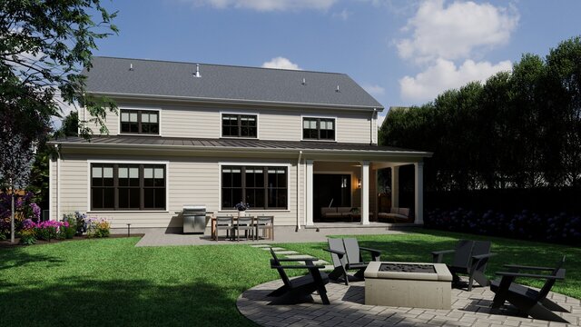 American Suburban House – Photoreal 4K Exterior & Interior Renders (sample project) – image 5 of 6