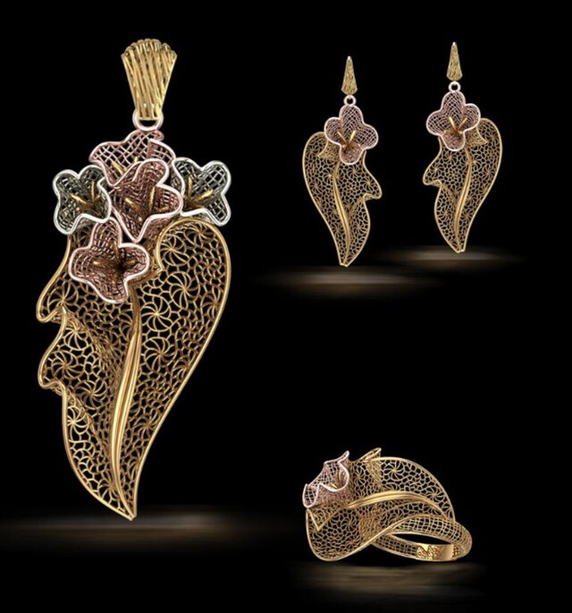 3D model of turkish jewelry design -3D CAD Model