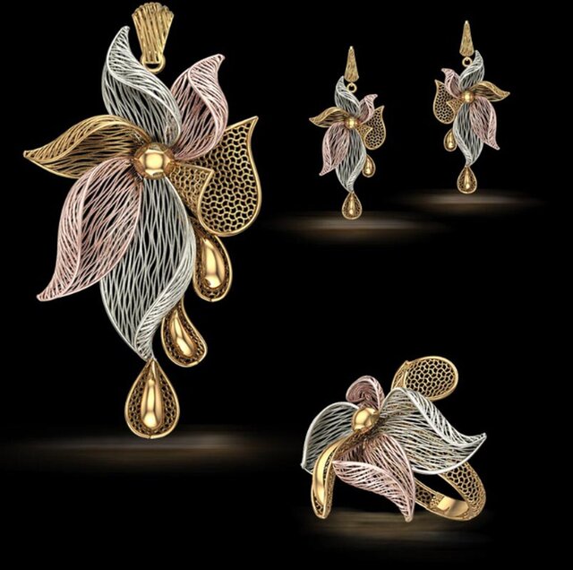 3D model of turkish jewelry design -3D CAD Model